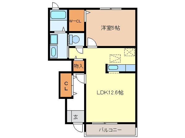 ルサルカ　Ａ・Ｂ棟の物件間取画像